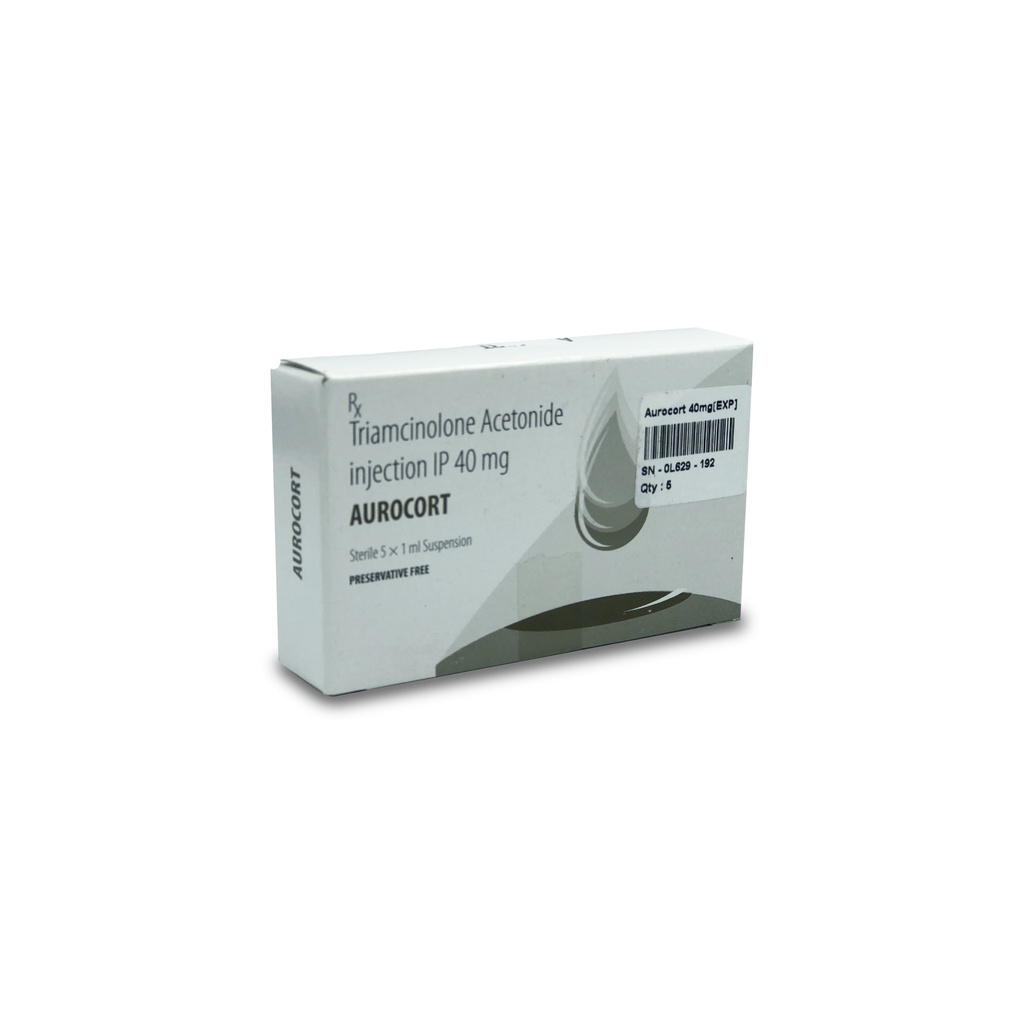 AUROCORT TRIAMCINOLONA INJ 40 MG/ML