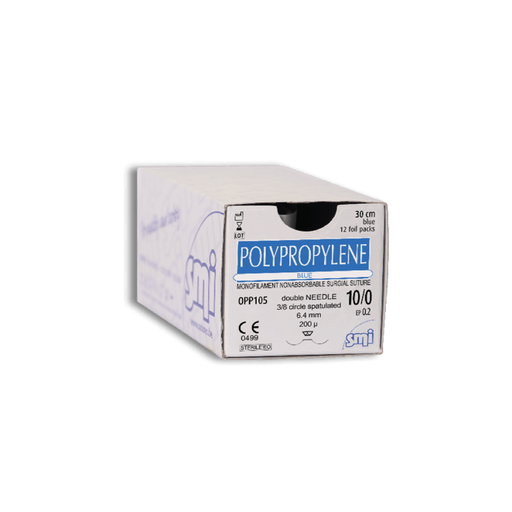 [OPP105] SMI-SUTURA POLIPROPI 10/0 ESP 30 CM 3/8 C/12
