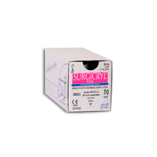 [OSU06] SMI-SUTURA PGA 6/0 45 CM 1/4 CIRC DOB AR
